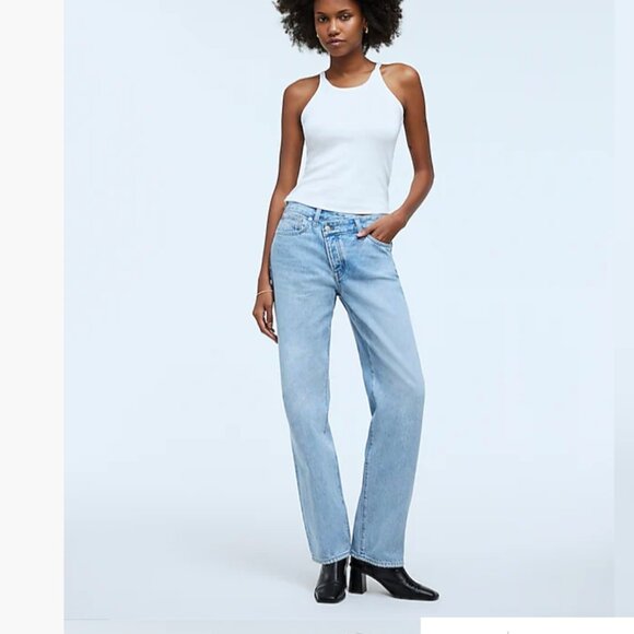 NWT Madewell  Low-Slung Straight Jeans - Size 26 - Picture 1 of 5